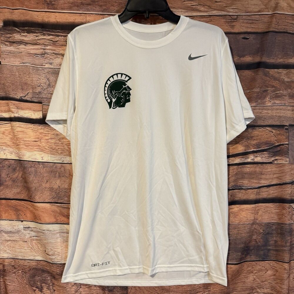 Nike Michigan State Spartans Alternate Logo Dri-FIT Large T-Shirt White
